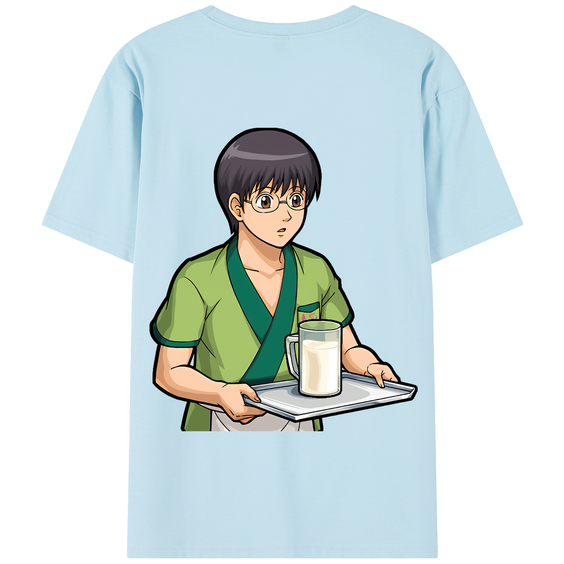 （画像用） ぎんたま 坂田銀時（さかたぎんとき） 神楽 志村新八（しむら しんぱち） GINTAMA Sakata Gintoki Kagura Shimura Shinpachi 綿100％半袖Tシャツ（背面プリント）